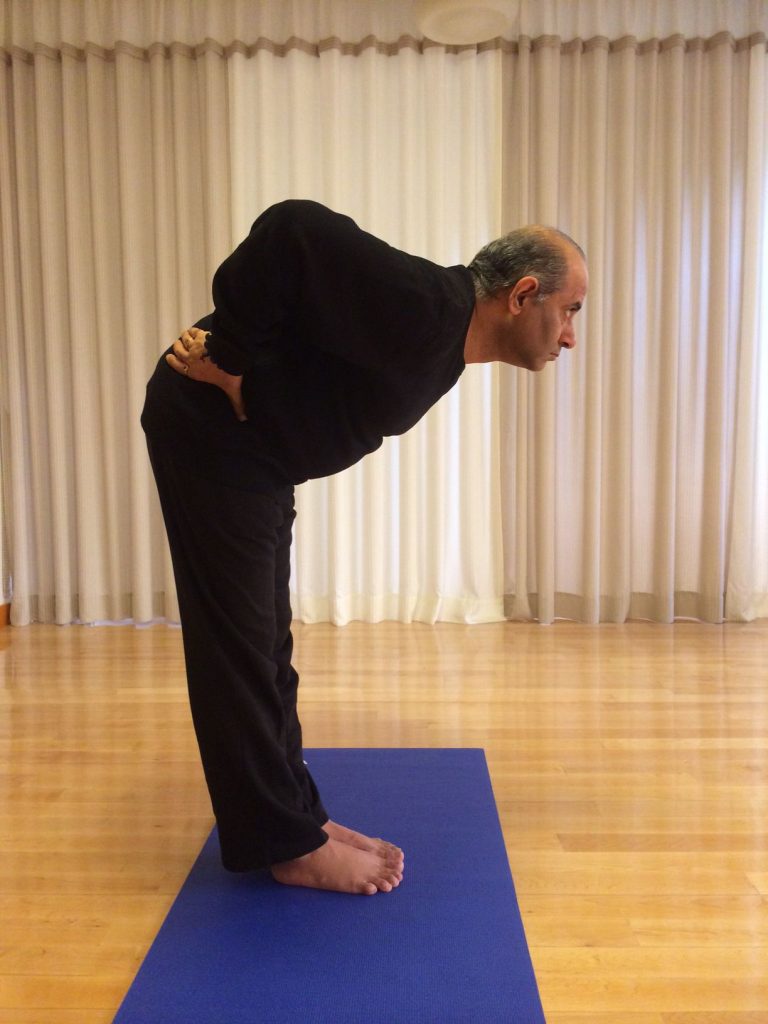 Mr. Vinod Sharma Hong Kong showing Yoga Pose 7