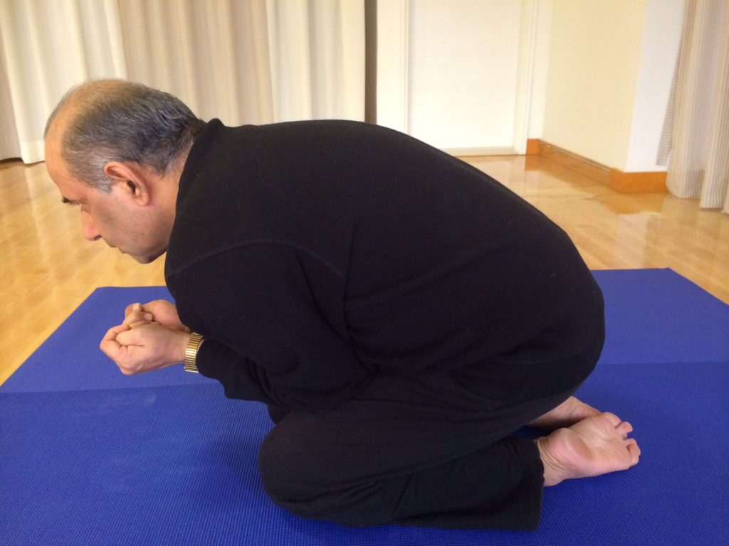 Mr. Vinod Sharma Hong Kong showing Yoga Pose 5