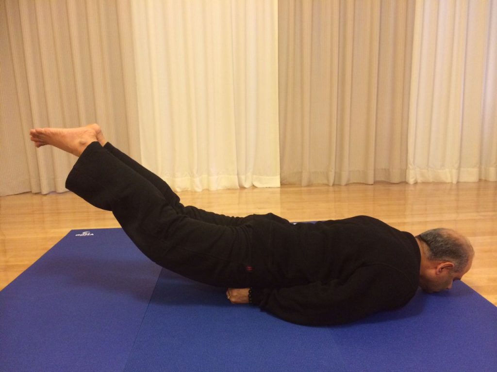 Mr. Vinod Sharma Hong Kong showing Yoga Pose 3