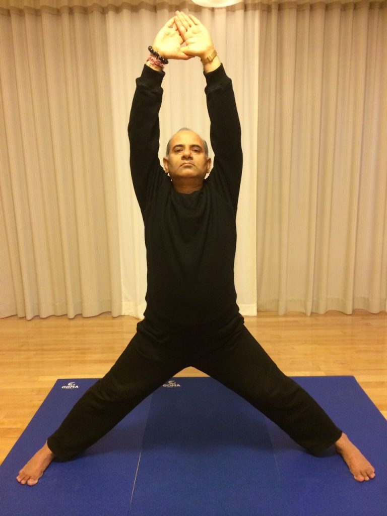 Mr. Vinod Sharma Hong Kong showing Yoga Pose 2